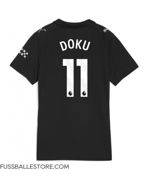 Günstige Manchester City Jeremy Doku #11 Auswärtstrikot Damen 2025-26 Kurzarm Günstige Manchester City Jeremy Doku #11 Auswärtstrikot Damen 2025-26 Kurzarm